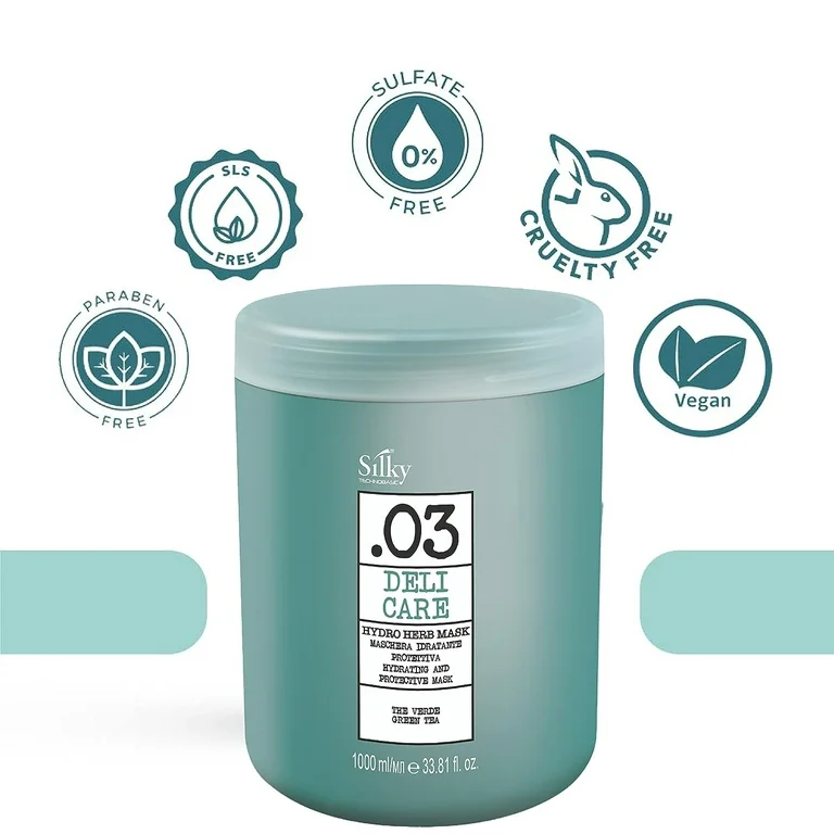 SILKY .03 DELICATE CARE HYDRO HERB MASK Back