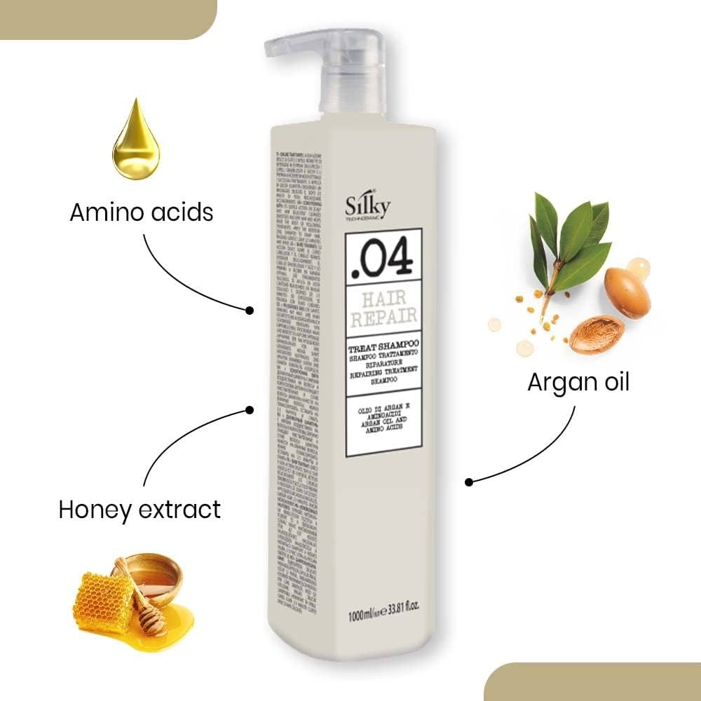 SILKY .04 HAIR REPAIR treat shampoo